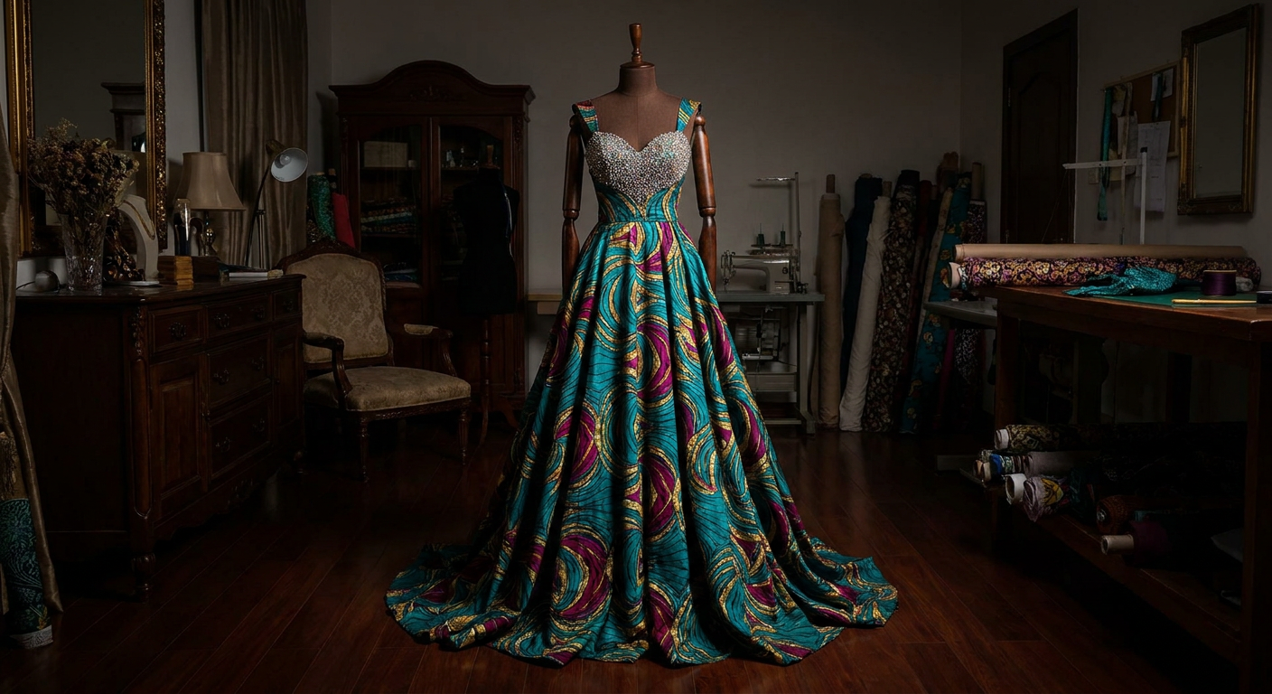 Adaeze Ankara Evening Gown